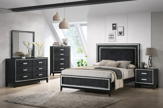 PEARL - BEDROOM SET - BLACK
