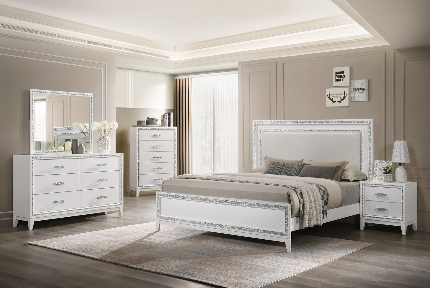 PEARL - BEDROOM SET - WHITE